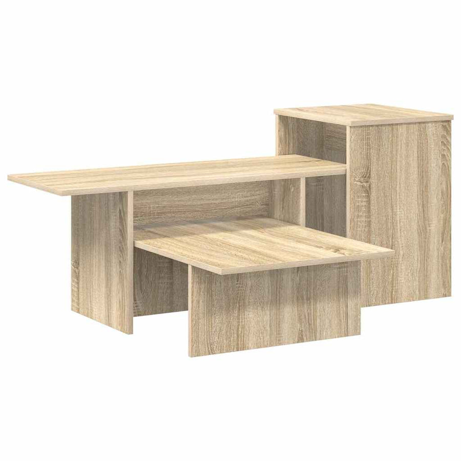 Wandtafel Sonoma Eiken 80 x 50 x 225 cm Bewerkt hout