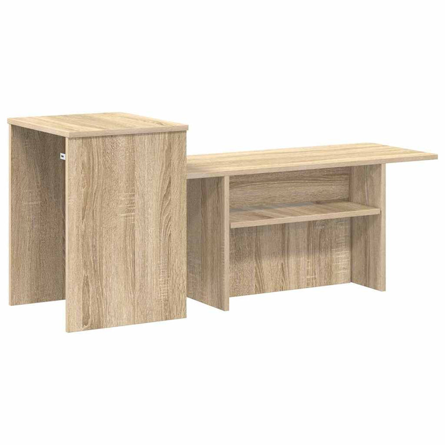 Wandtafel Sonoma Eiken 80 x 50 x 225 cm Bewerkt hout
