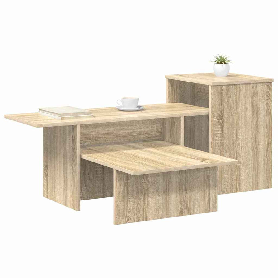 Wandtafel Sonoma Eiken 80 x 50 x 225 cm Bewerkt hout