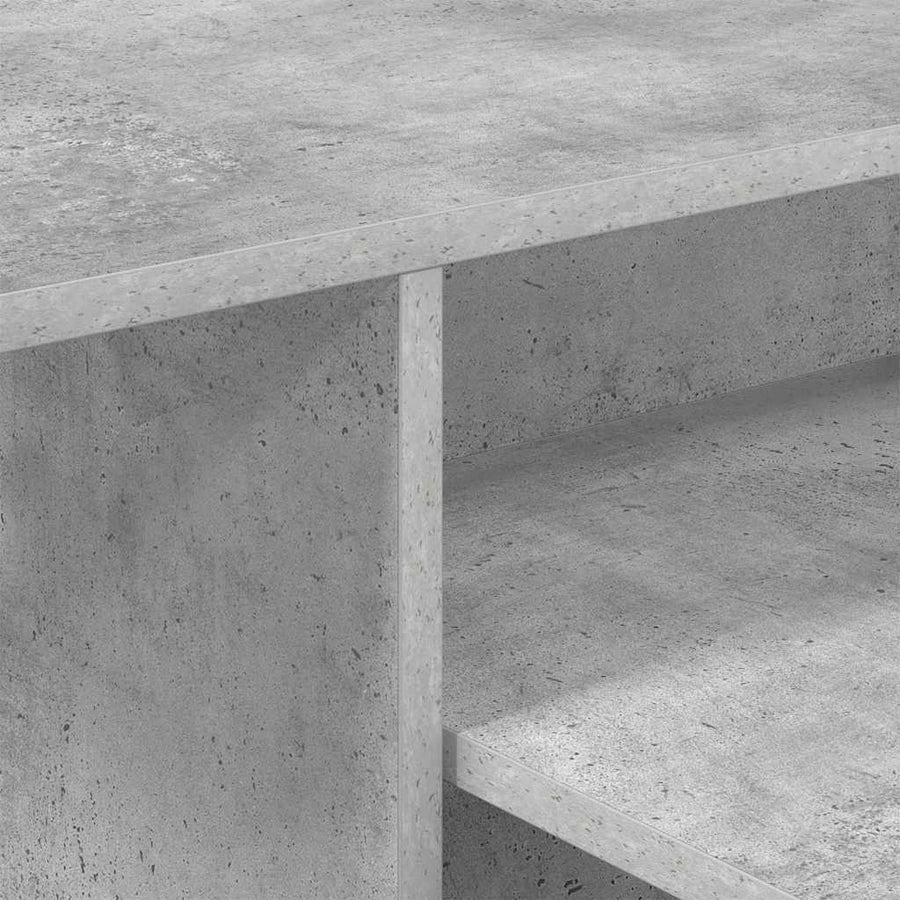 Wandtafel Beton Grijs 80 x 50 x 225 cm Bewerkt hout