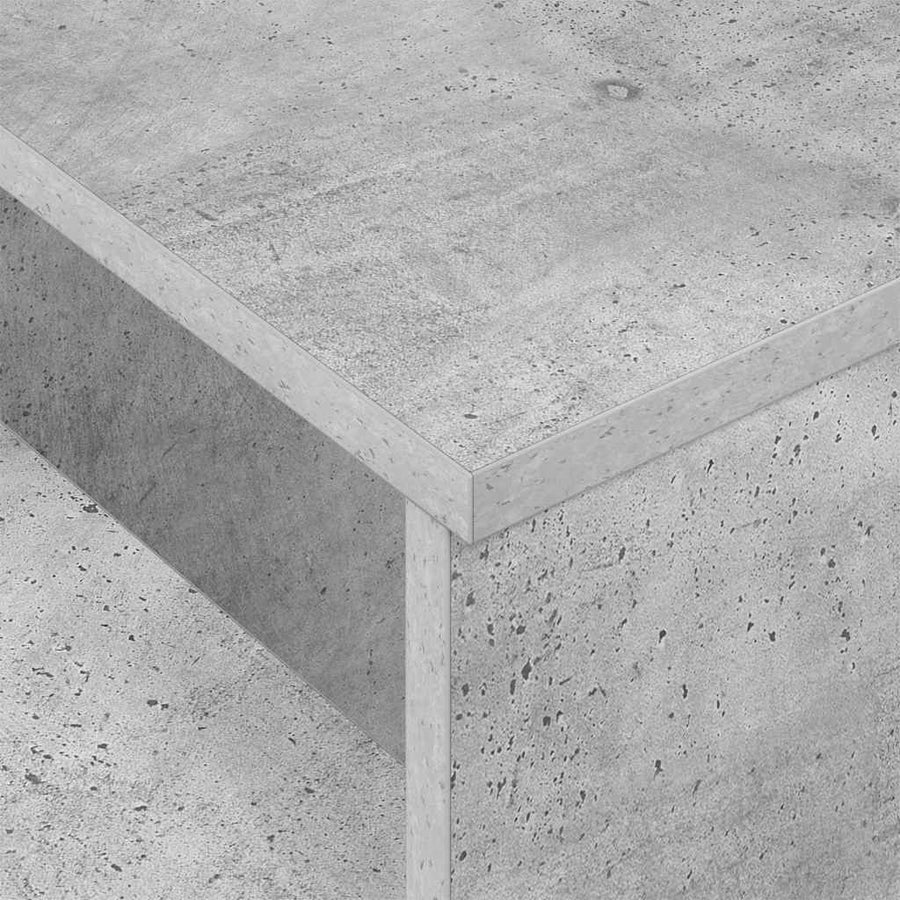 Wandtafel Beton Grijs 80 x 50 x 225 cm Bewerkt hout