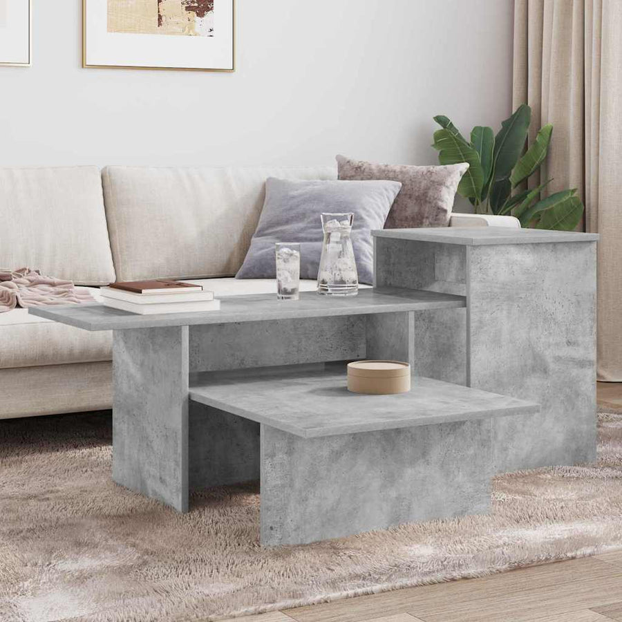 Wandtafel Beton Grijs 80 x 50 x 225 cm Bewerkt hout