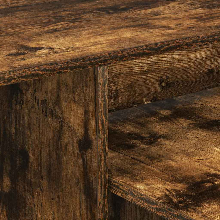 Wandtafel Gerookt eiken 80 x 50 x 225 cm Bewerkt hout
