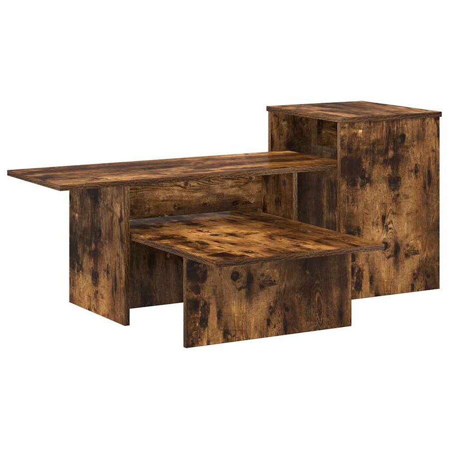 Wandtafel Gerookt eiken 80 x 50 x 225 cm Bewerkt hout