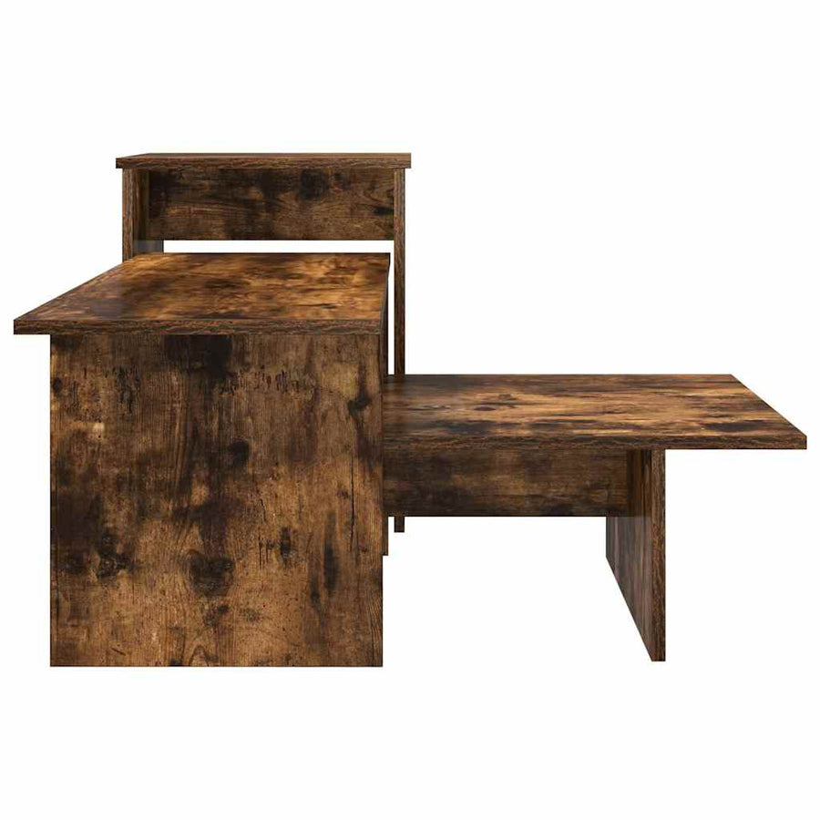 Wandtafel Gerookt eiken 80 x 50 x 225 cm Bewerkt hout