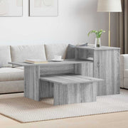 Wandtafel 91,5x35x38,5 cm grijs bewerkt hout