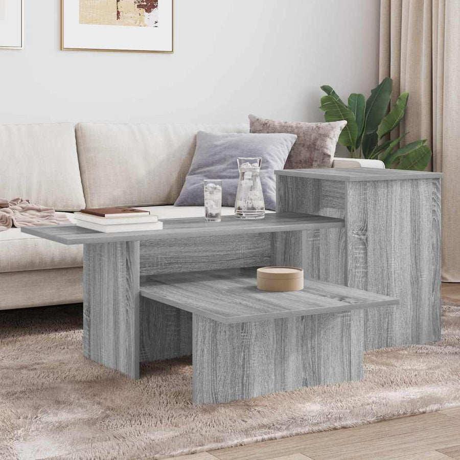 Wandtafel Grijs Sonoma 80 x 50 x 225 cm Bewerkt hout