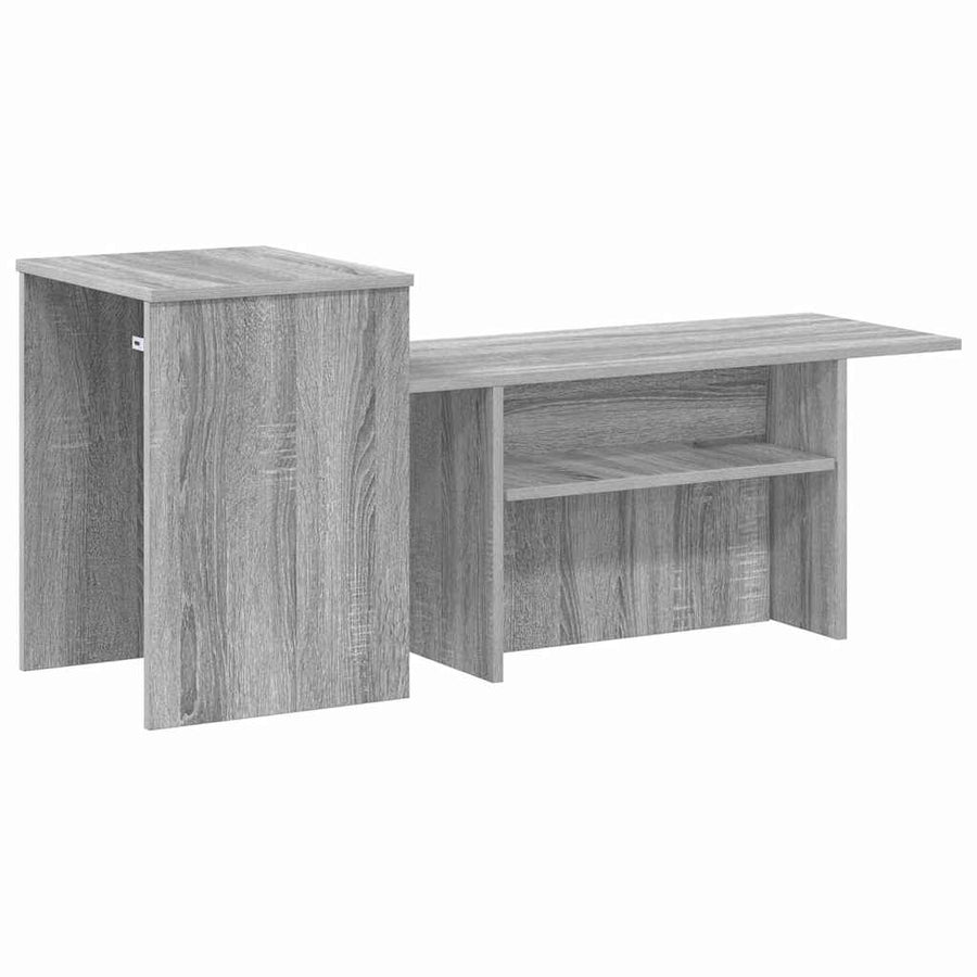 Wandtafel Grijs Sonoma 80 x 50 x 225 cm Bewerkt hout