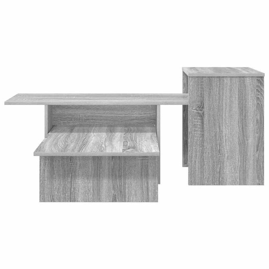Wandtafel Grijs Sonoma 80 x 50 x 225 cm Bewerkt hout