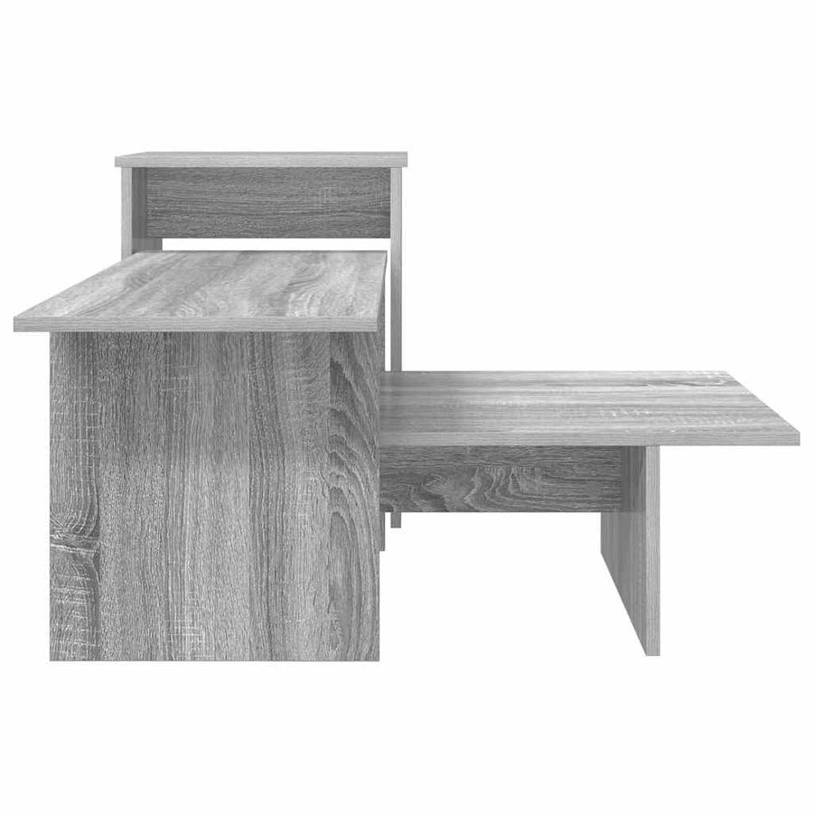 Wandtafel Grijs Sonoma 80 x 50 x 225 cm Bewerkt hout