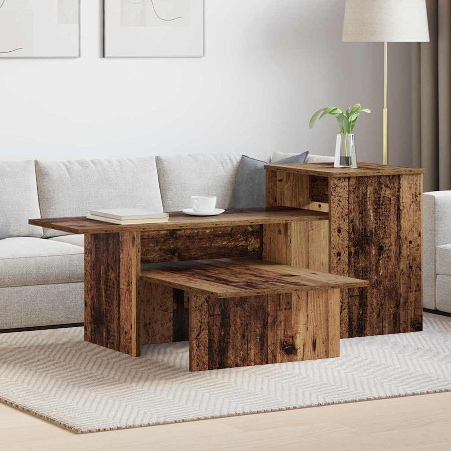 Wandtafel Oudhout 80 x 50 x 225 cm Bewerkt hout