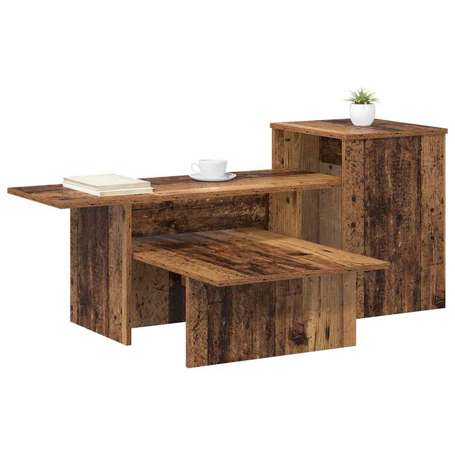 Wandtafel Oudhout 80 x 50 x 225 cm Bewerkt hout