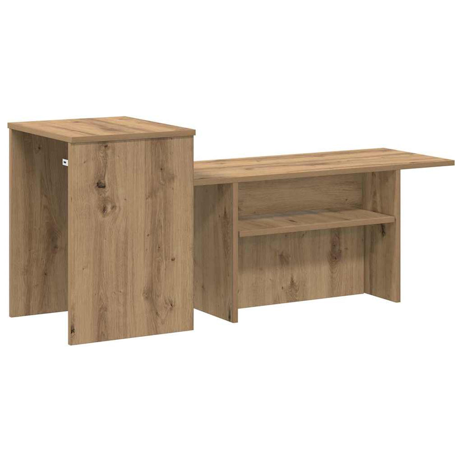 Wandtafel Artisan Eiken 80 x 50 x 225 cm Bewerkt hout