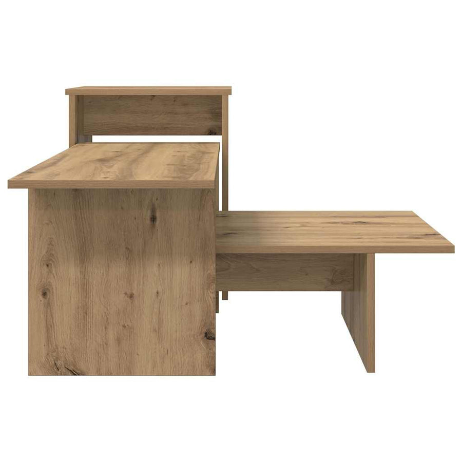 Wandtafel Artisan Eiken 80 x 50 x 225 cm Bewerkt hout