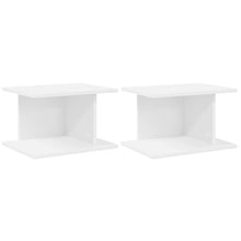 Nachtkastje 2 pcs Wit 40 x 30 x 25 cm Bewerkt hout