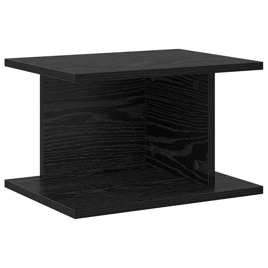 Nachtkastje 2 pcs Zwart Eiken 40 x 30 x 25 cm Bewerkt hout