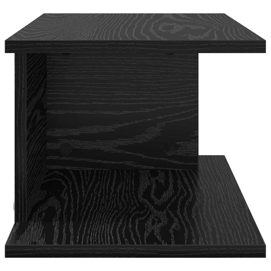 Nachtkastje 2 pcs Zwart Eiken 40 x 30 x 25 cm Bewerkt hout
