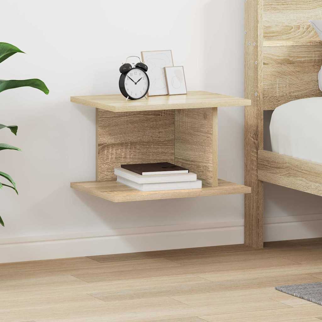 Nachtkastje Sonoma Eiken 40 x 30 x 25 cm Bewerkt hout