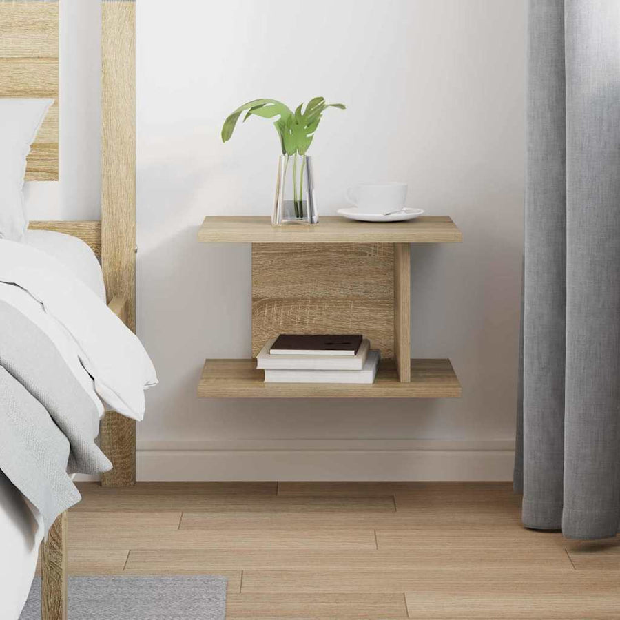 Nachtkastje Sonoma Eiken 40 x 30 x 25 cm Bewerkt hout