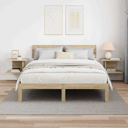 Nachtkastje 2 pcs Sonoma Eiken 40 x 30 x 25 cm Bewerkt hout