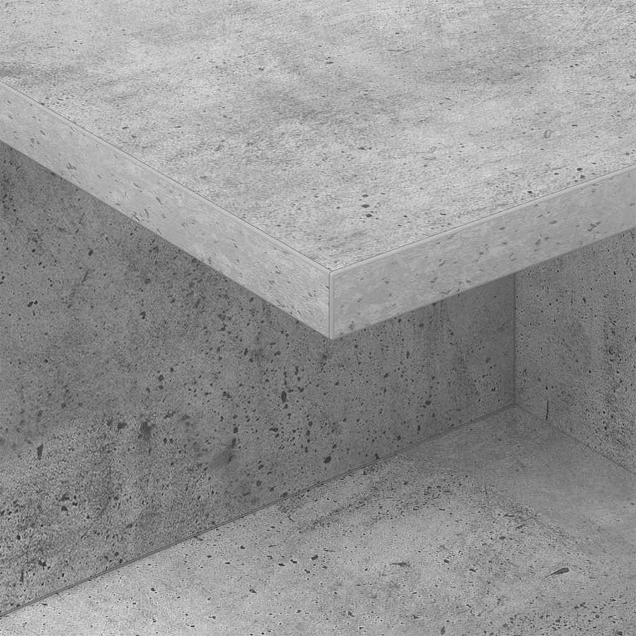 Nachtkastje Beton Grijs 40 x 30 x 25 cm Bewerkt hout