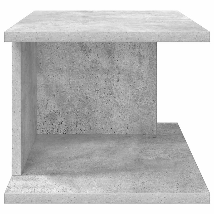 Nachtkastje Beton Grijs 40 x 30 x 25 cm Bewerkt hout