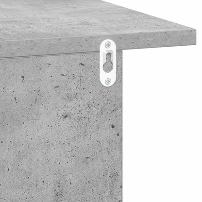 Nachtkastje 2 pcs Beton Grijs 40 x 30 x 25 cm Bewerkt hout