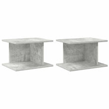 Nachtkastje 2 pcs Beton Grijs 40 x 30 x 25 cm Bewerkt hout