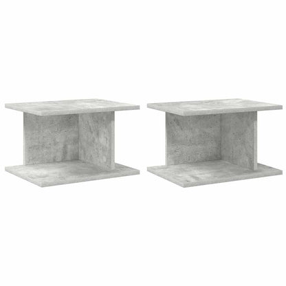 Nachtkastje 2 pcs Beton Grijs 40 x 30 x 25 cm Bewerkt hout