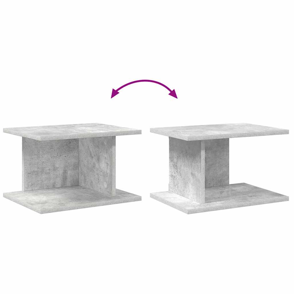 Nachtkastje 2 pcs Beton Grijs 40 x 30 x 25 cm Bewerkt hout