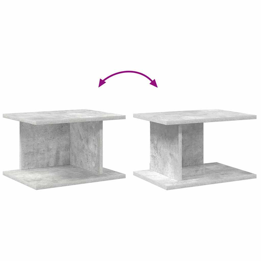 Nachtkastje 2 pcs Beton Grijs 40 x 30 x 25 cm Bewerkt hout
