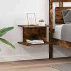 Nightstand 2 pcs Smoked oak 40 x 30 x 25 cm Engineered wood