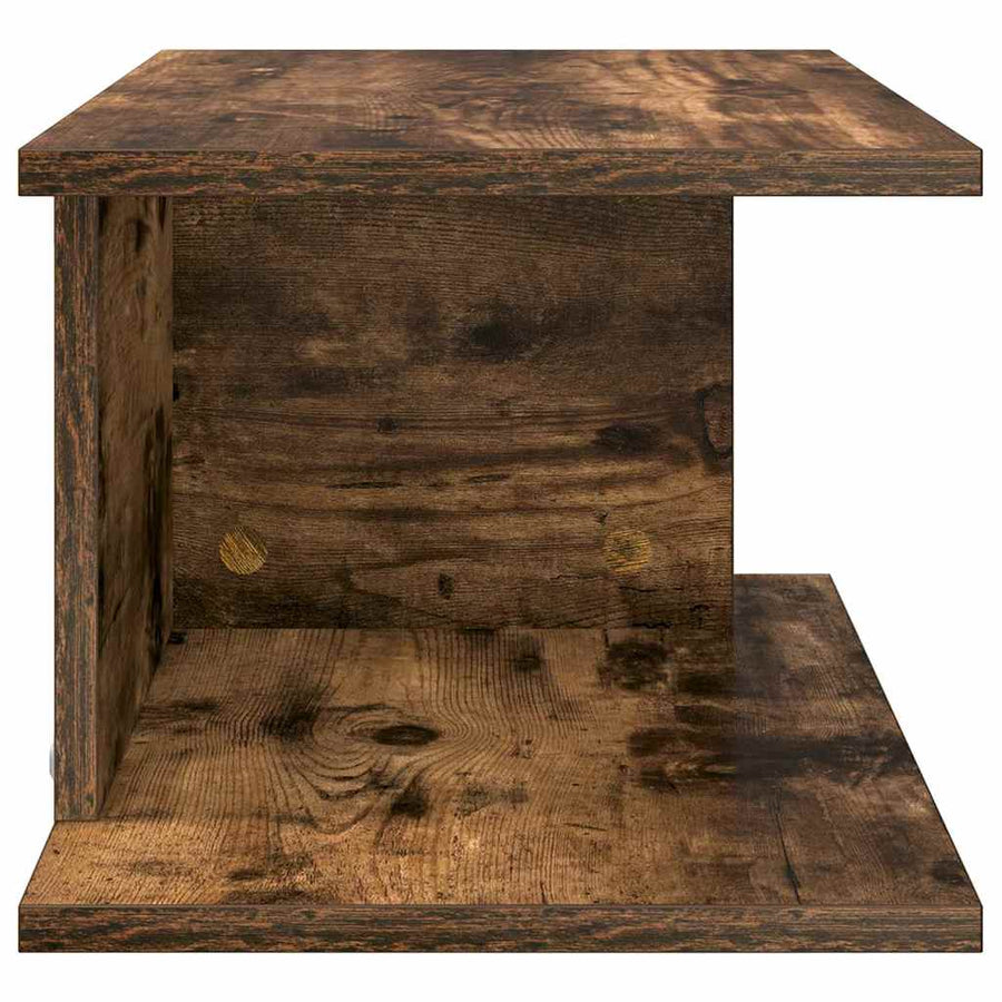 Nachtkastje 2 pcs Gerookt eiken 40 x 30 x 25 cm Bewerkt hout