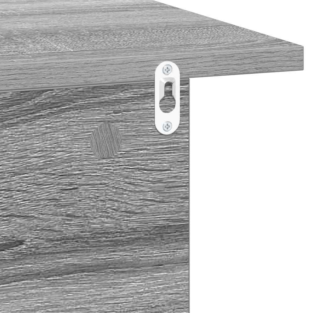 Nachtkastje Grijs Sonoma 40 x 30 x 25 cm Bewerkt hout
