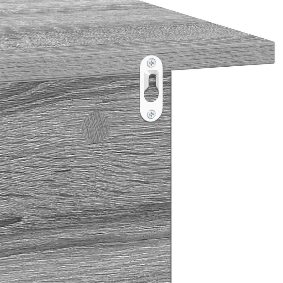 Nachtkastje 2 pcs Grijs Sonoma 40 x 30 x 25 cm Bewerkt hout