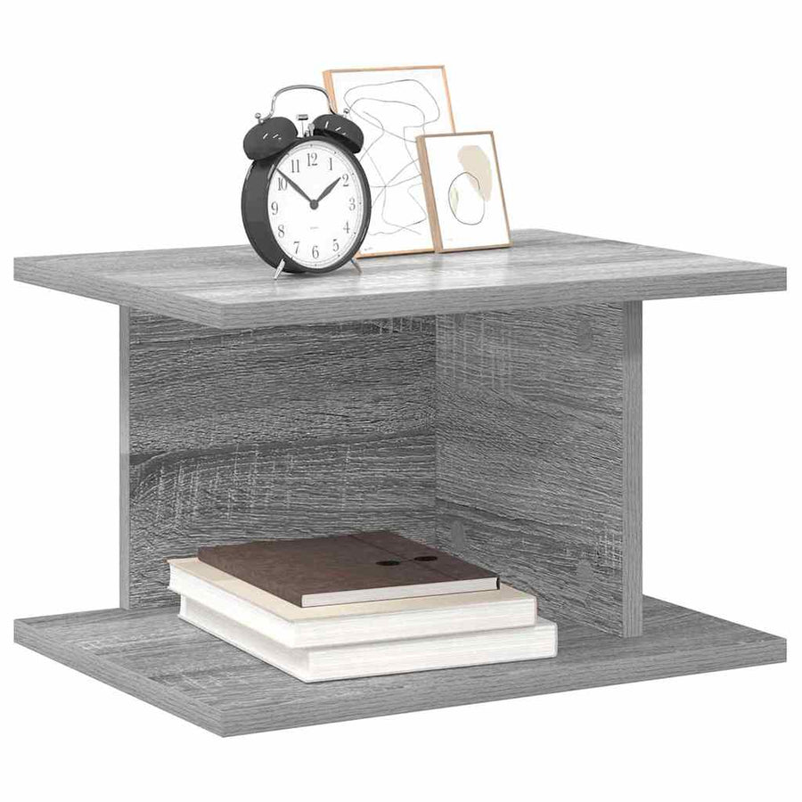 Nachtkastje 2 pcs Grijs Sonoma 40 x 30 x 25 cm Bewerkt hout