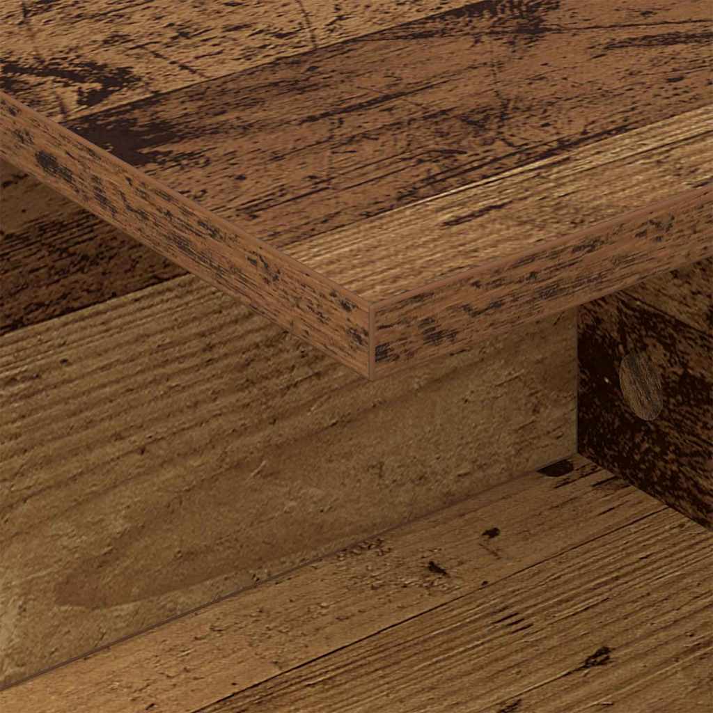 Nachtkastje 2 pcs Oudhout 40 x 30 x 25 cm Bewerkt hout