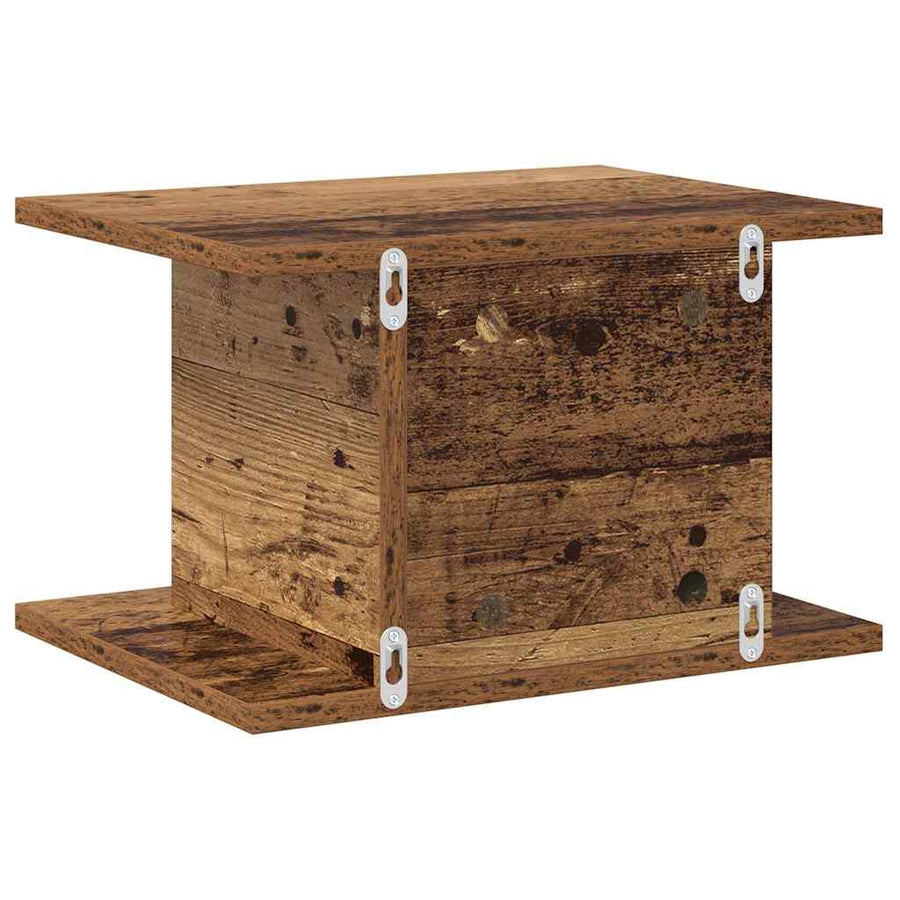 Nachtkastje 2 pcs Oudhout 40 x 30 x 25 cm Bewerkt hout