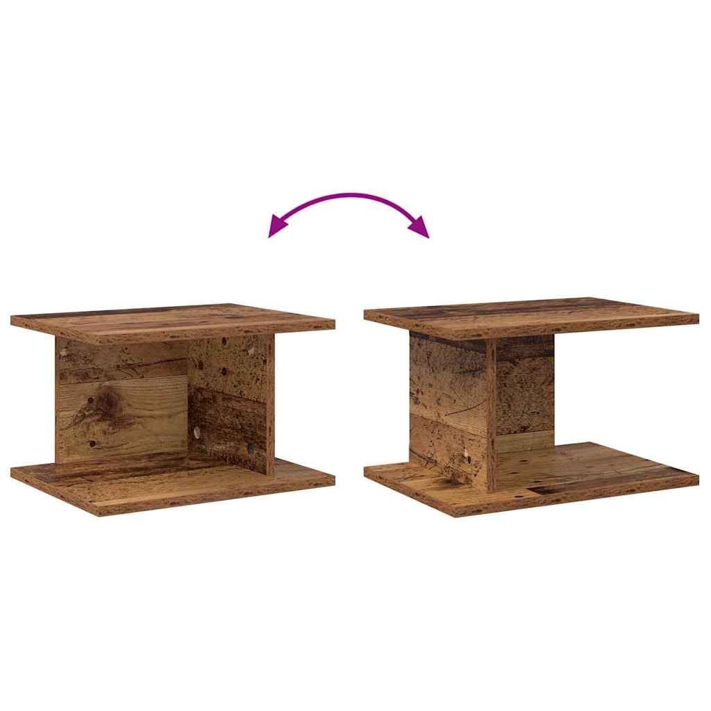 Nachtkastje 2 pcs Oudhout 40 x 30 x 25 cm Bewerkt hout