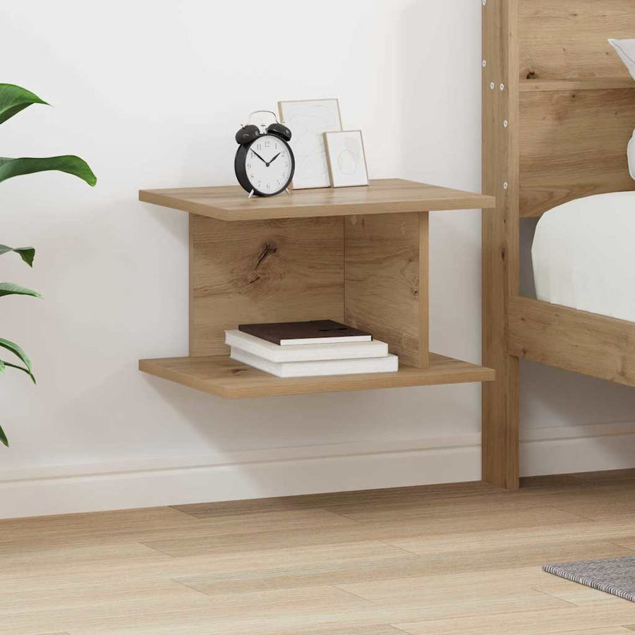 Nachtkastje Artisan Eiken 40 x 30 x 25 cm Bewerkt hout