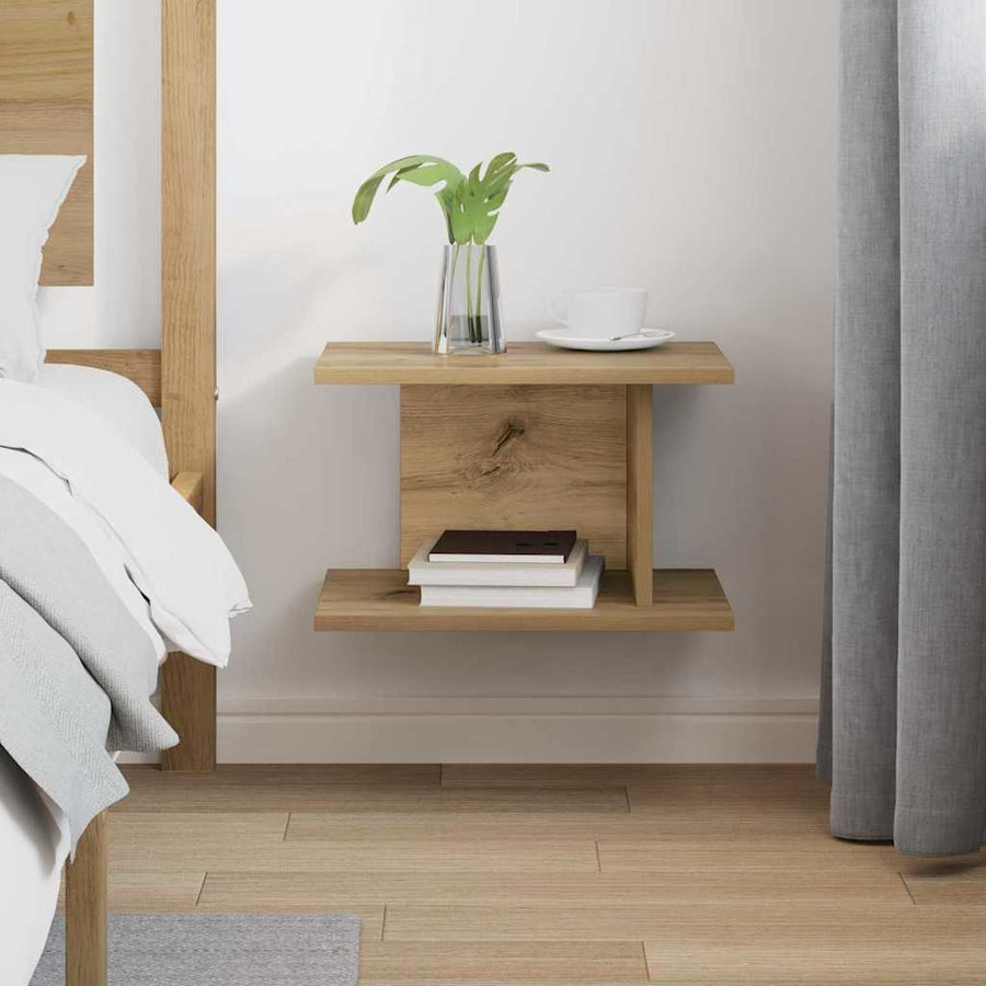 Nachtkastje Artisan Eiken 40 x 30 x 25 cm Bewerkt hout