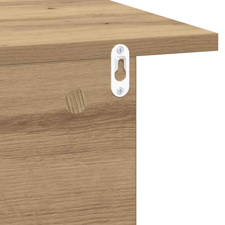 Nachtkastje 2 pcs Artisan Eiken 40 x 30 x 25 cm Bewerkt hout