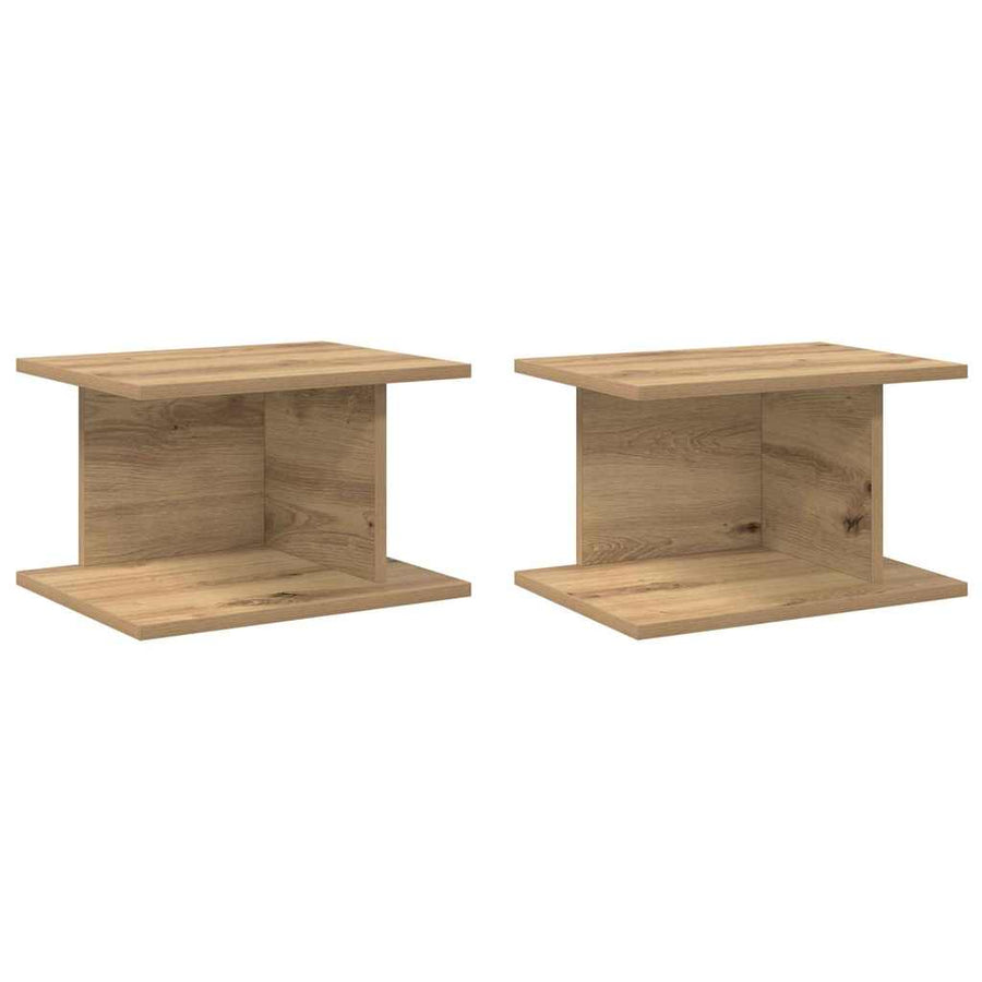 Nachtkastje 2 pcs Artisan Eiken 40 x 30 x 25 cm Bewerkt hout
