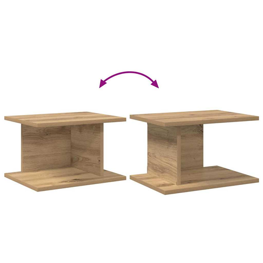 Nachtkastje 2 pcs Artisan Eiken 40 x 30 x 25 cm Bewerkt hout