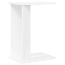 Bijzettafel Wit 35 x 25 x 50 cm Bewerkt hout