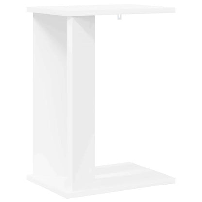 Bijzettafel Wit 35 x 25 x 50 cm Bewerkt hout