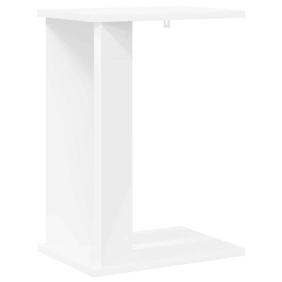 Bijzettafel Wit 35 x 25 x 50 cm Bewerkt hout