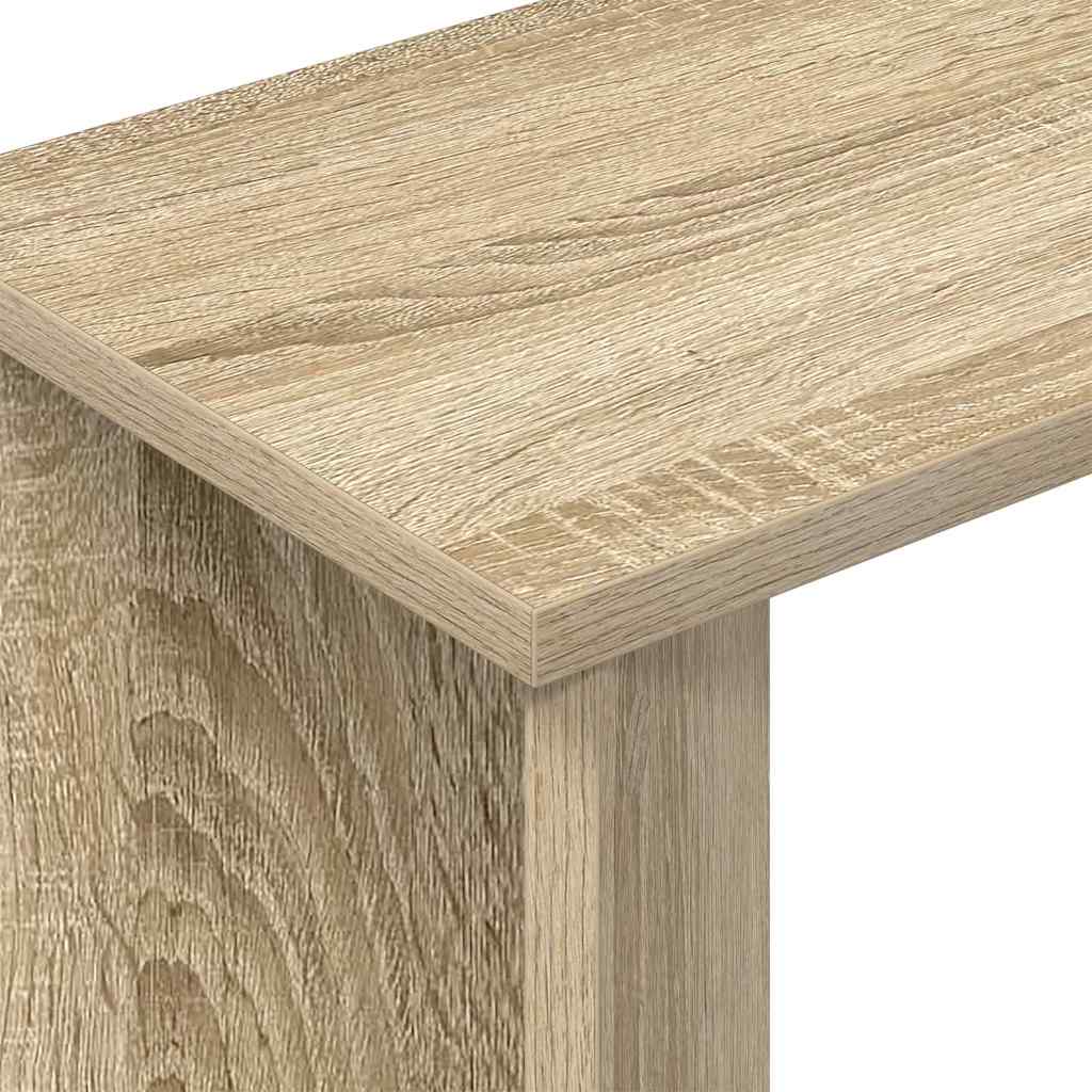 Bijzettafel Sonoma Eiken 35 x 25 x 50 cm Bewerkt hout