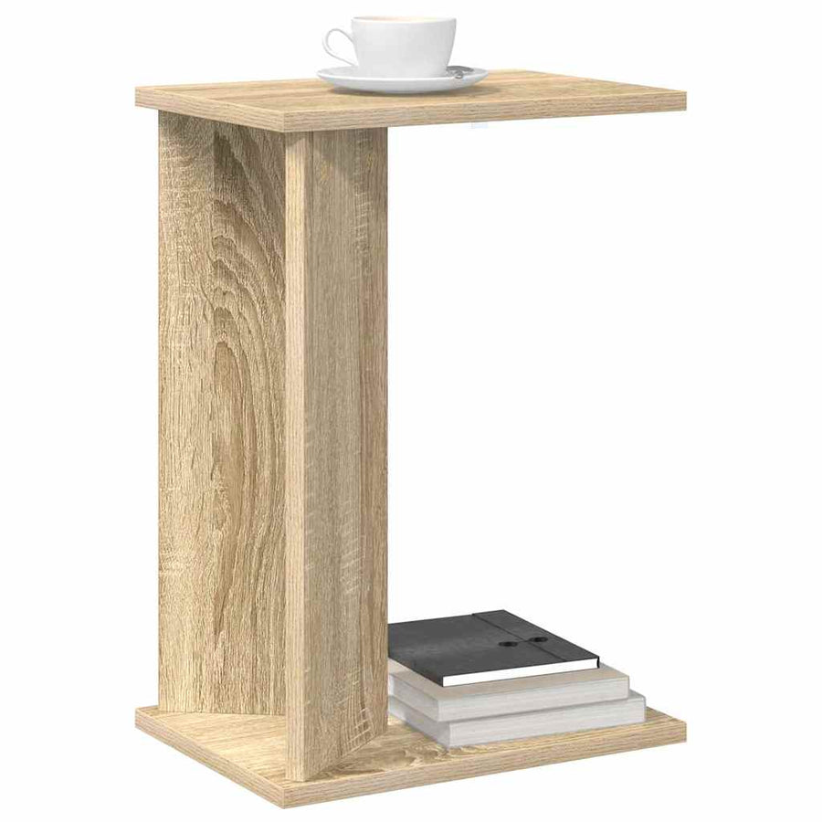 Bijzettafel Sonoma Eiken 35 x 25 x 50 cm Bewerkt hout