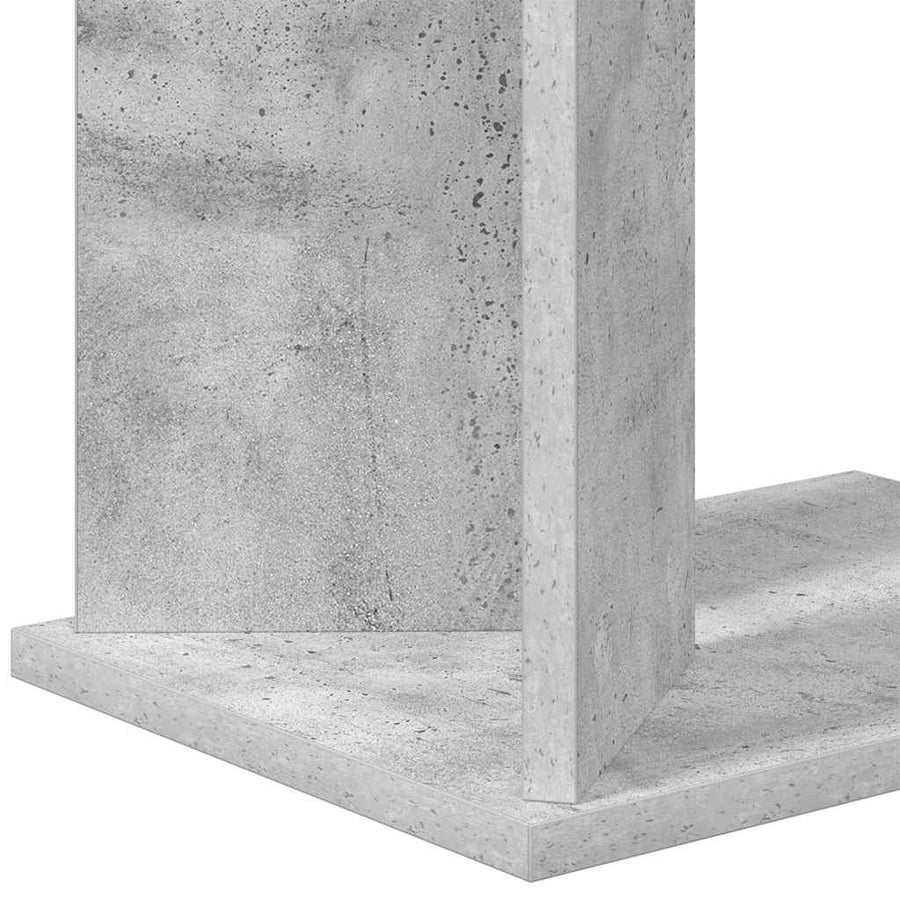 Bijzettafel Beton Grijs 35 x 25 x 50 cm Bewerkt hout